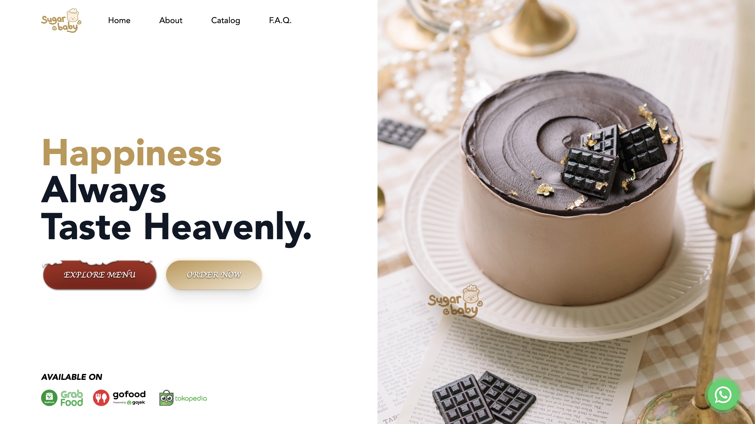 Deliciously Designed Commercial Landing Page